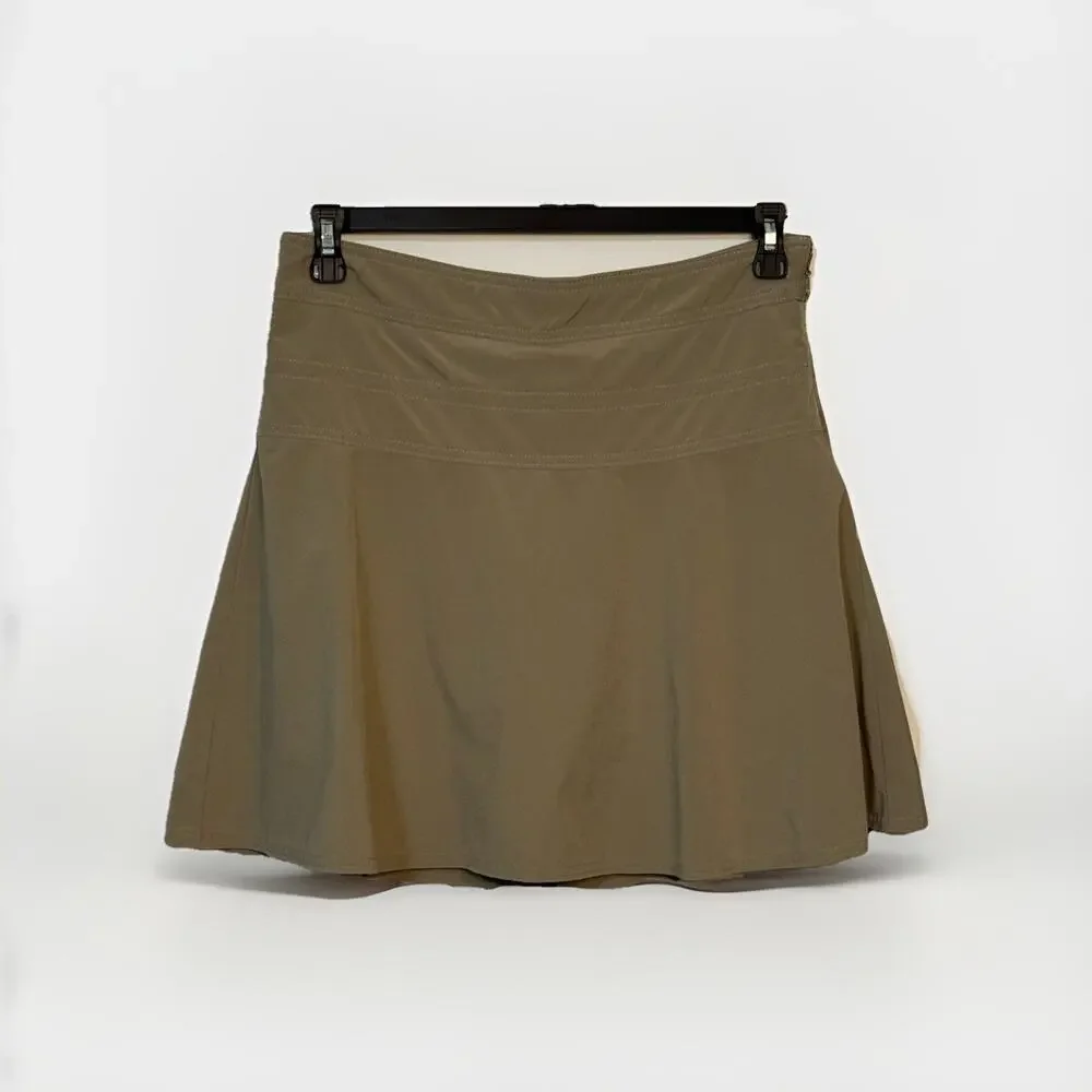 Athleta Womens Everyday Skort Sz 8 Classic Taupe Stretch #983365 Active Side Zip - Picture 11 of 11
